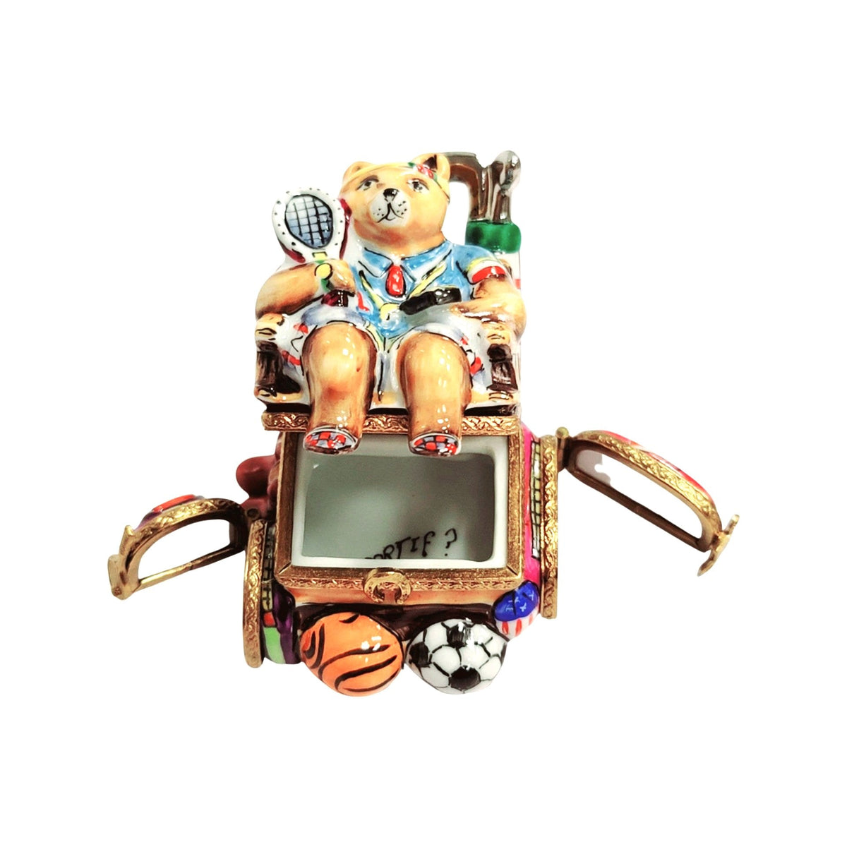 Sports Nut Bear Figurine for Sports Lovers, view 2