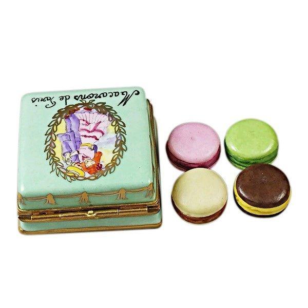 Square Box with Macarons de Paris Limoges Box Rochard, view 3