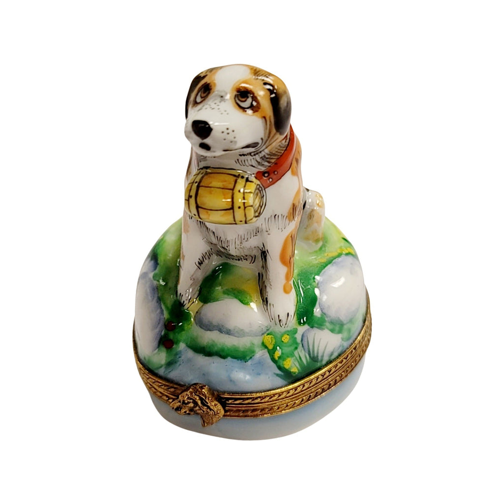 St Bernard Dog Limoges Box for Dog Lovers, view 4