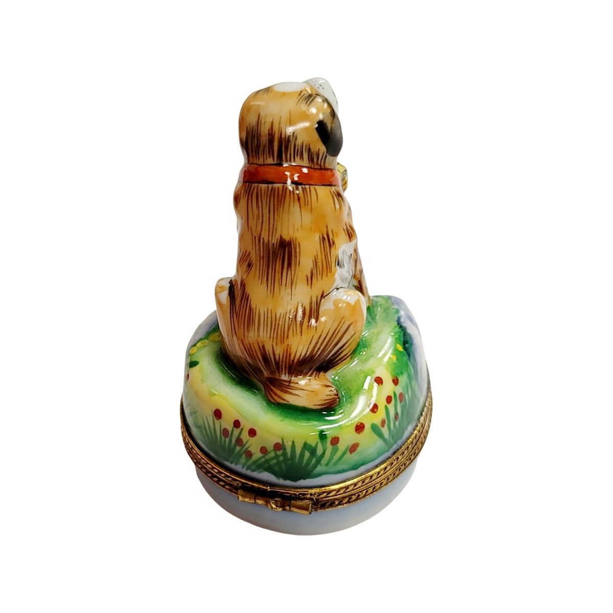 The St Bernard Dog, a Limoges keepsake with true French charm