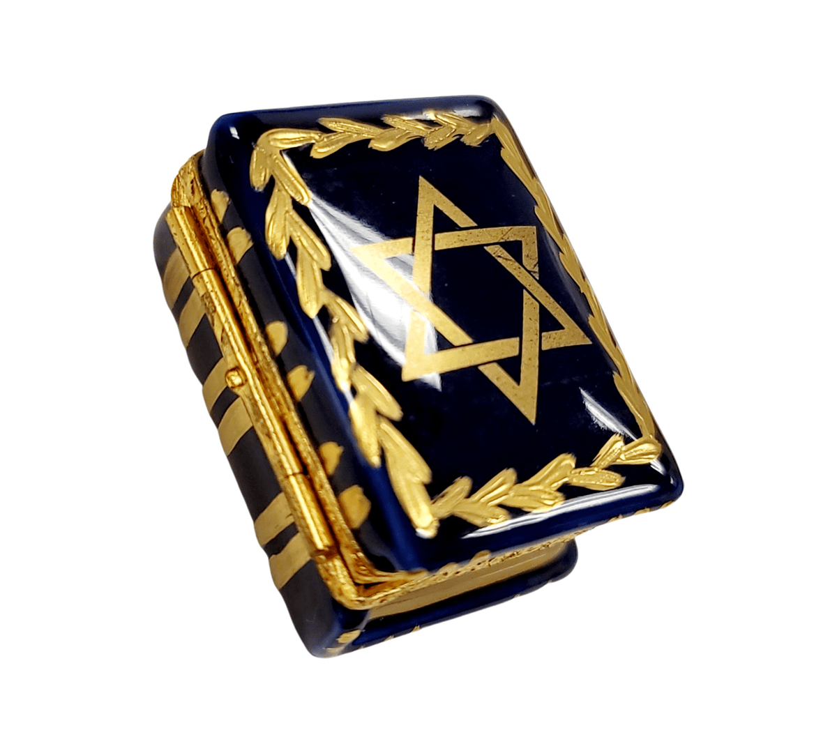 Gift idea for someone who loves France: Star of David Book Hanukkah Limoges box
