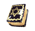 Star of David Book Hanukkah Limoges Box Gift, a hand-painted Limoges porcelain gift