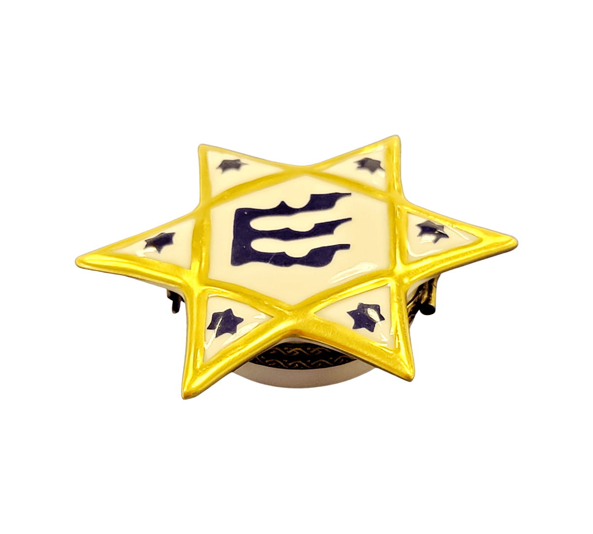 Star of David Limoges Box for Elegant Gifting, view 2