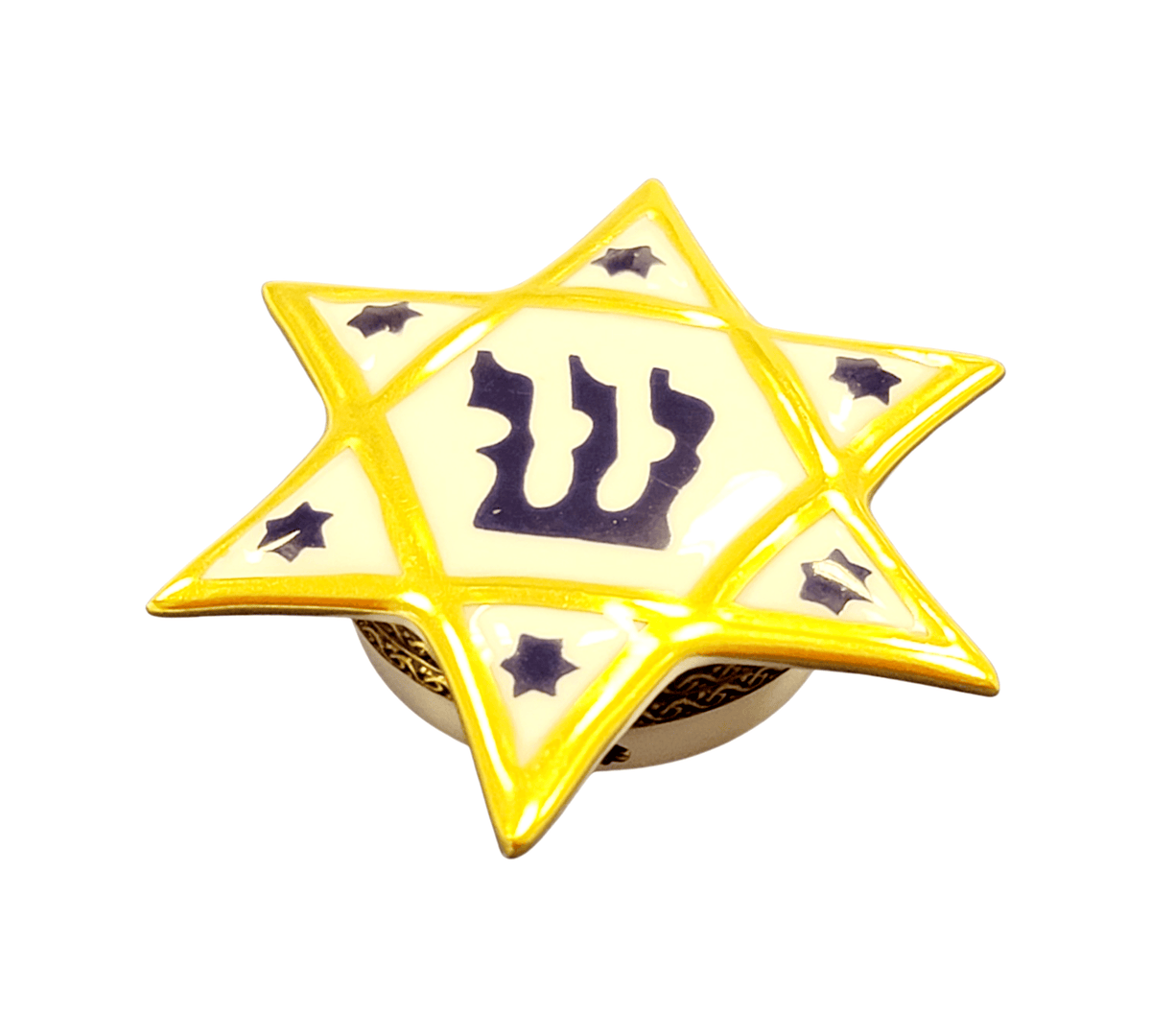 Star of David Limoges Box for Elegant Gifting, view 3