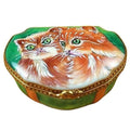 Limoges Boutique presents the Rochard Studio Collection Two Cats, a genuine Limoges box painted by hand in France