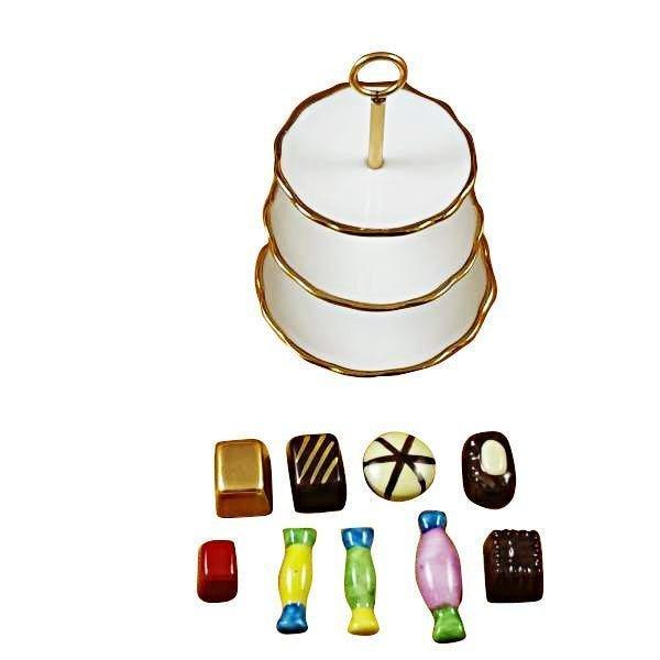 Sweet Tray with Nine Removable Candies Limoges Box, view 2