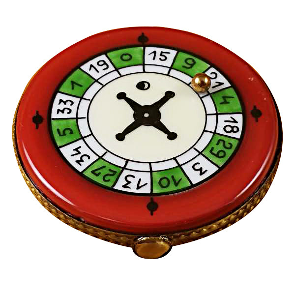 Roulette Wheel, a hand-painted Limoges porcelain gift