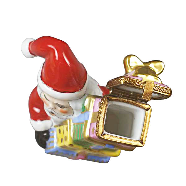 Small Santa w Stacked Presents, view 2