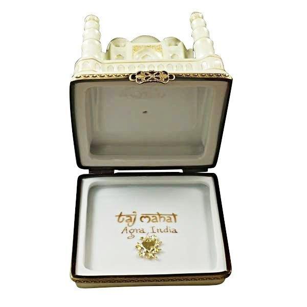 Fine French craftsmanship on the Taj Mahal India Limoges box, painted by hand