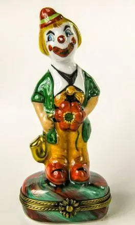Tall Large Clown Porcelain Limoges Porcelain Art Object Collectors, view 2