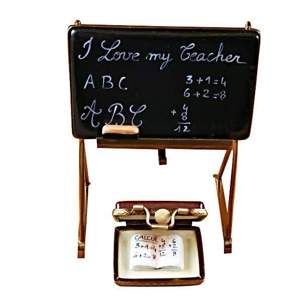 The Teacher's Blackboard for Educators, a Limoges keepsake with true French charm