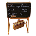 Limoges Boutique presents the Rochard Teacher's Blackboard for Educators, a genuine Limoges box painted by hand in France