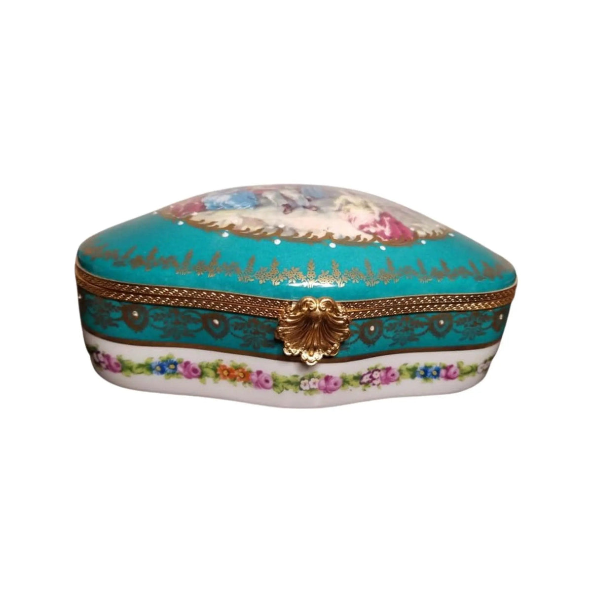 Serenade Woman Teal Chest Jewelry Box, view 8