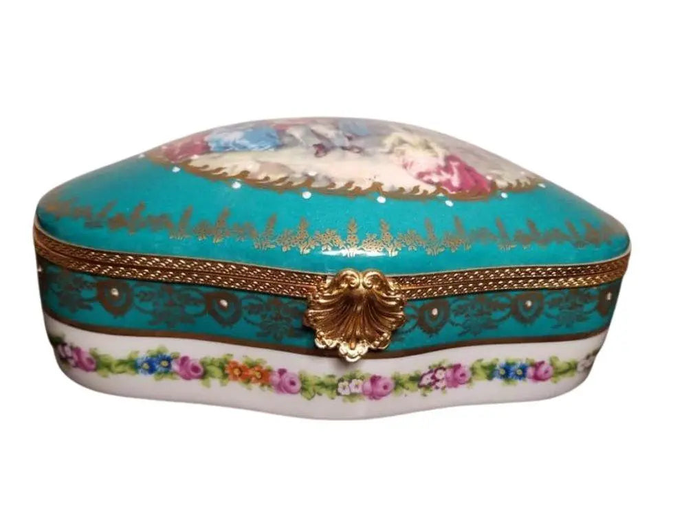 Serenade Woman Teal Chest Jewelry Box, view 9