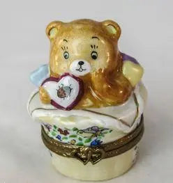 Teddy Bear Limoges Box for Collectors, view 2