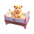 Teddy Bear in Bed Limoges Box Hand Painted France, a hand-painted Limoges porcelain gift