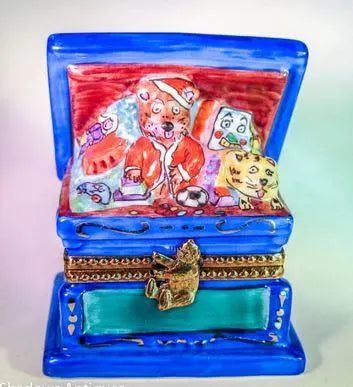 Teddy Bear Chest of Toys from Santa Limoges Box, view 2