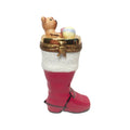 Christmas Boot Stocking w Teddy Bear Presents Limoges Box, a hand-painted Limoges porcelain gift
