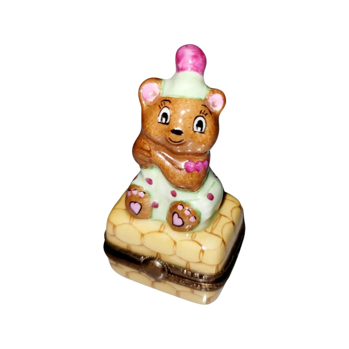 Teddy Bear Love Clown Limoges Box Figurine Limoges, view 5