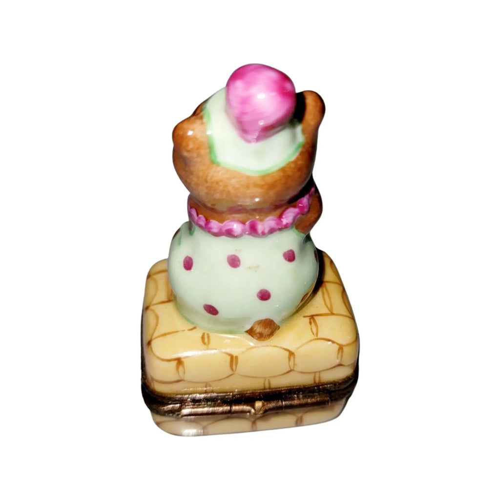 Teddy Bear Love Clown Limoges Box Figurine Limoges, view 6