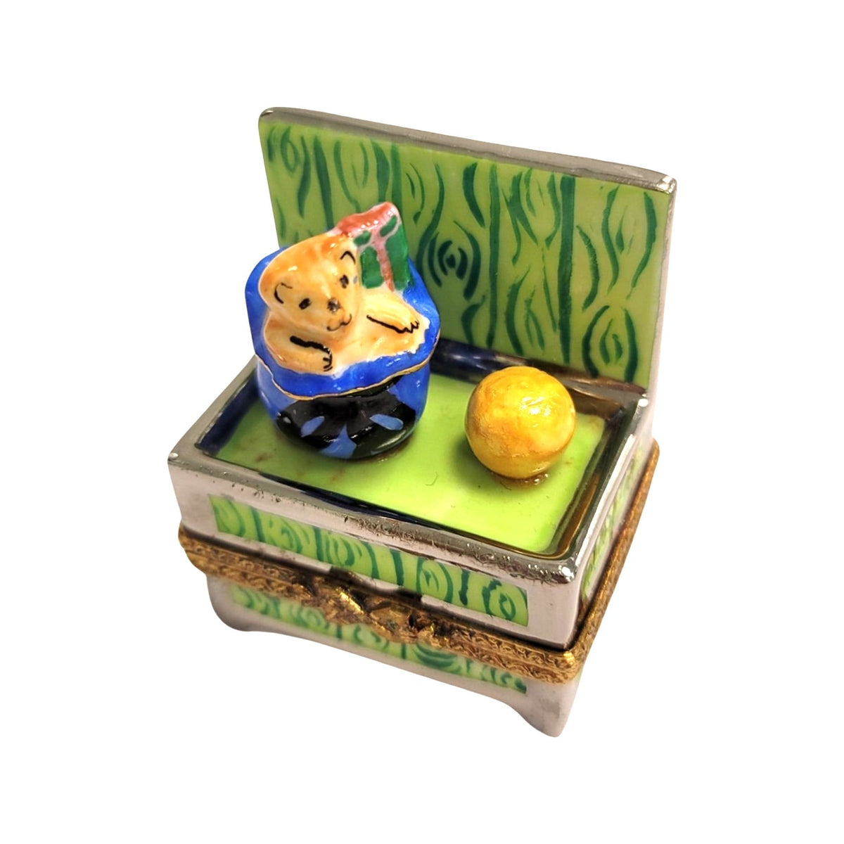 Green Toy Chest Teddy Bear Box, view 3