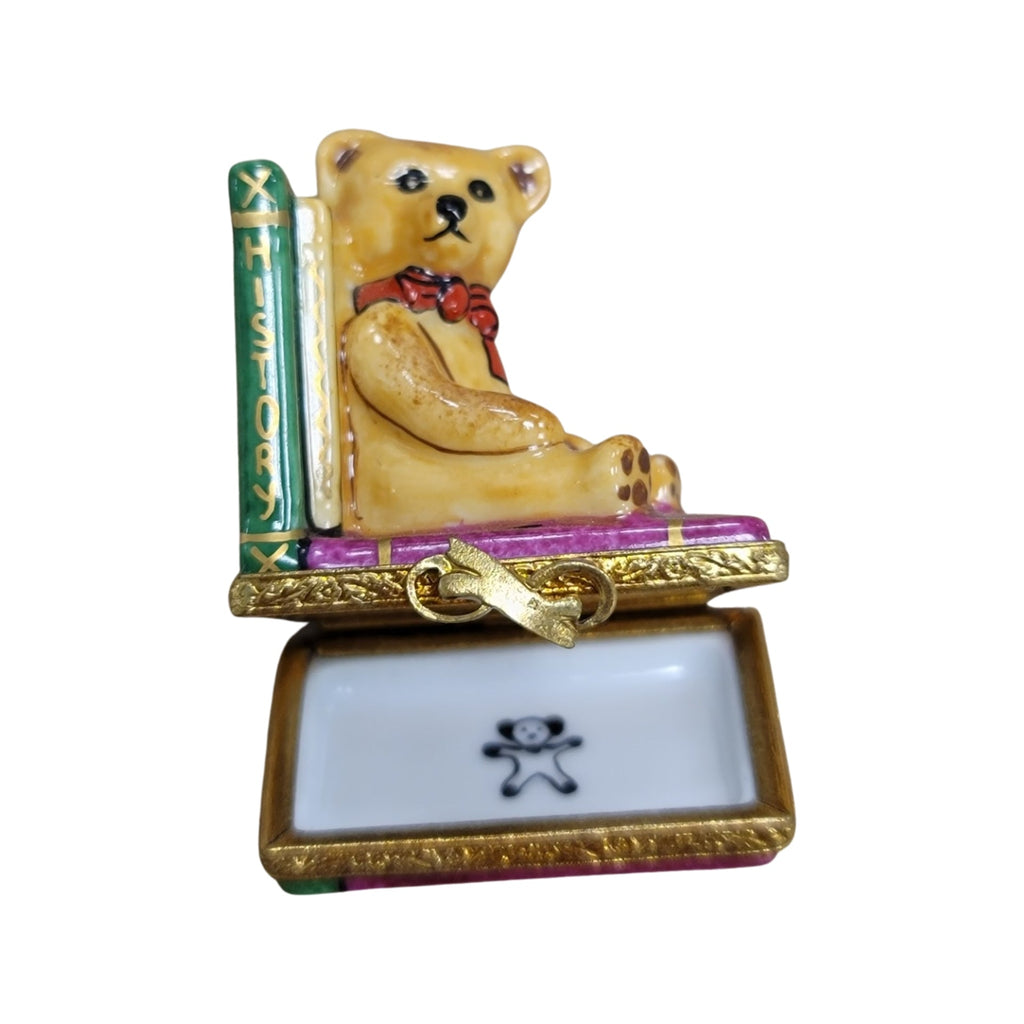Teddy Bear w Books Charm for Book Lovers, view 2