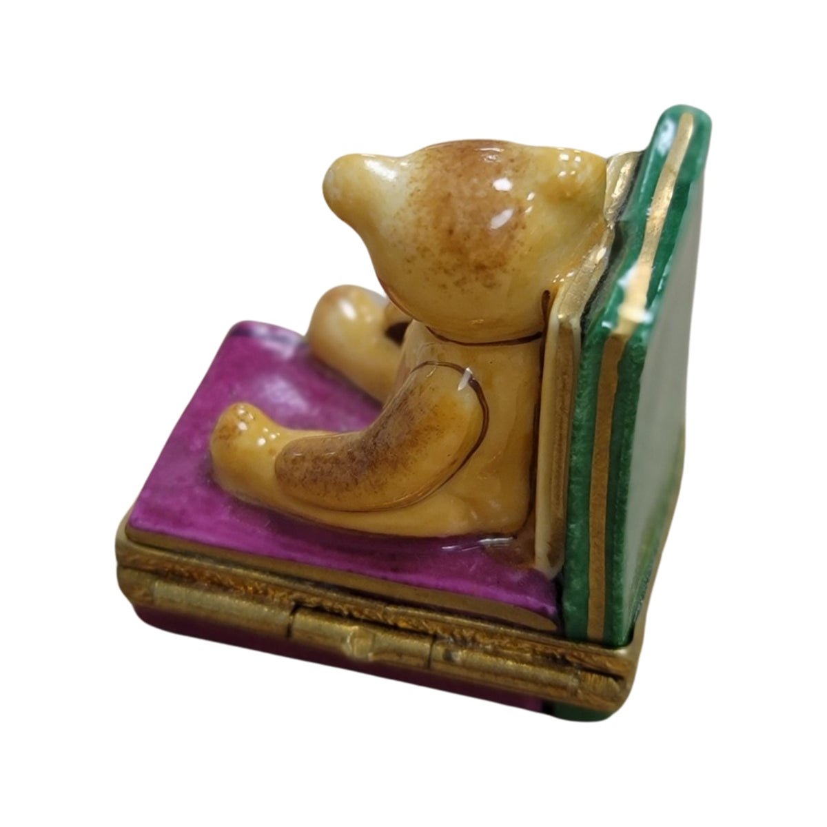 Teddy Bear w Books Charm for Book Lovers, view 3