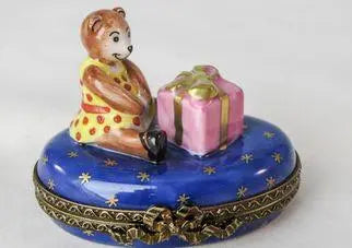 Teddy Bear Present Gift Box for Collectors Limoges, view 2