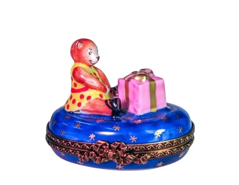 Teddy Bear Present Gift Box for Collectors Limoges, view 3