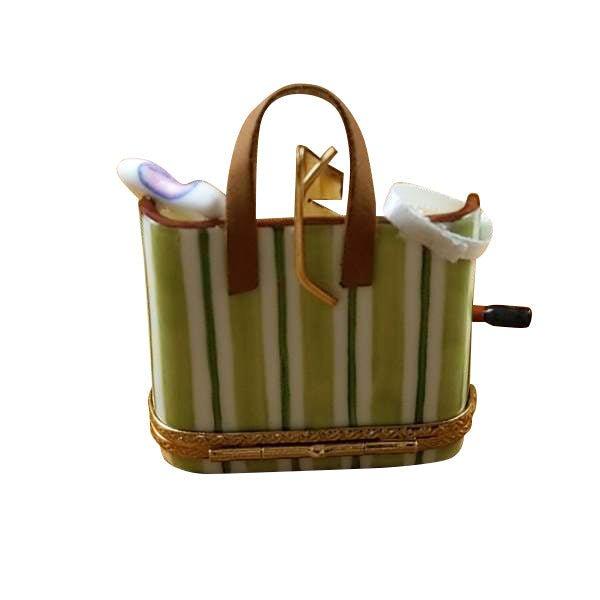 Tennis Bag With Gear Limoges box, an heirloom-quality piece for collectors