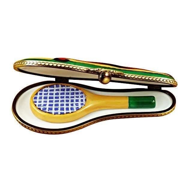 Tennis Racquet with Case Limoges Box, view 2