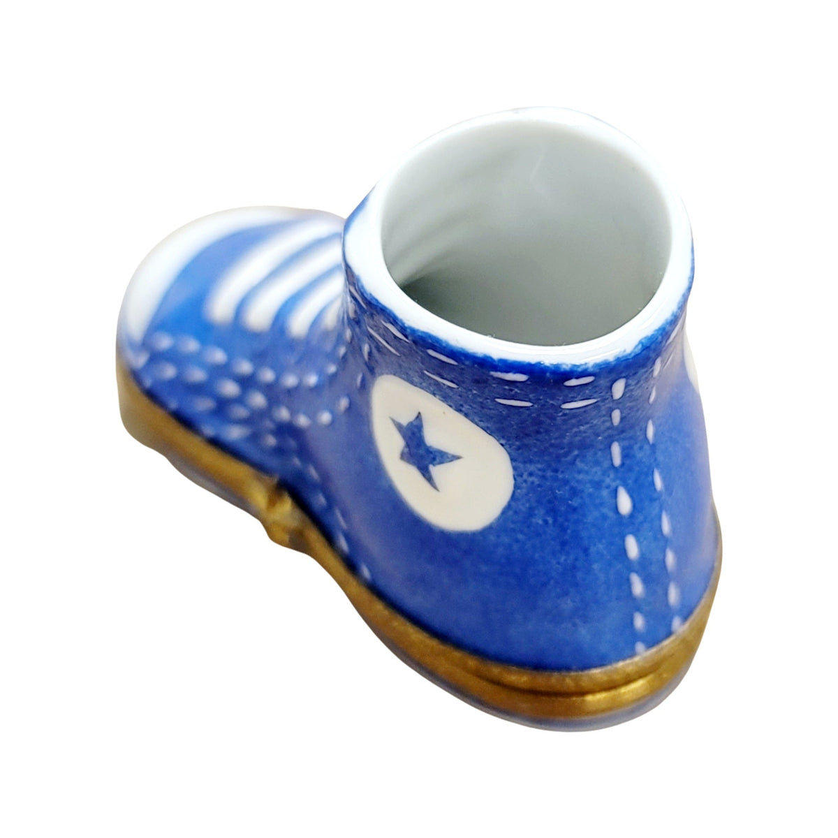 Tennis Shoe Limoges Box for Sports Enthusiasts, a hand-painted Limoges porcelain gift