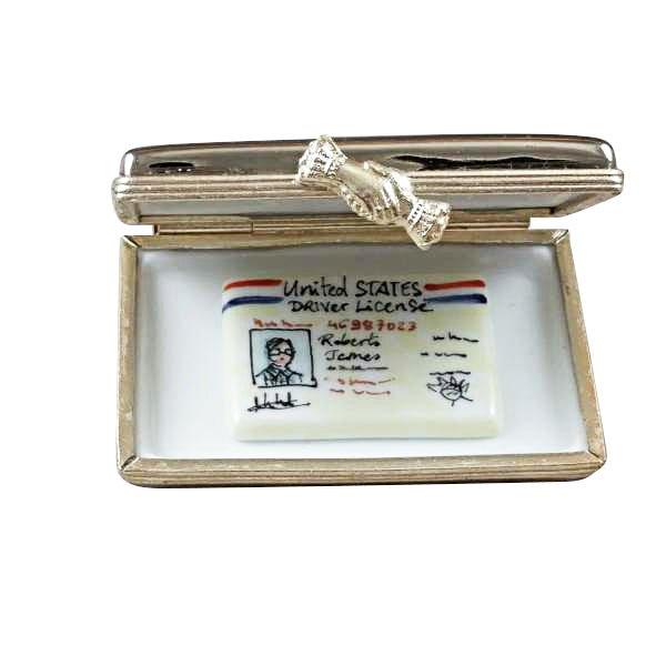 Texas License Plate with Removable Drivers License Limoges, view 2