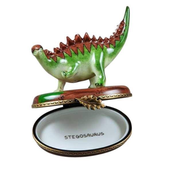 Thorny Back Stegosaurus Dinosaur Limoges Box for Collectors, view 2