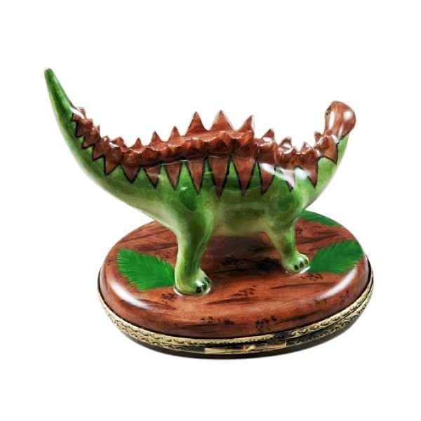 Thorny Back Stegosaurus Dinosaur Limoges Box for Collectors, view 3