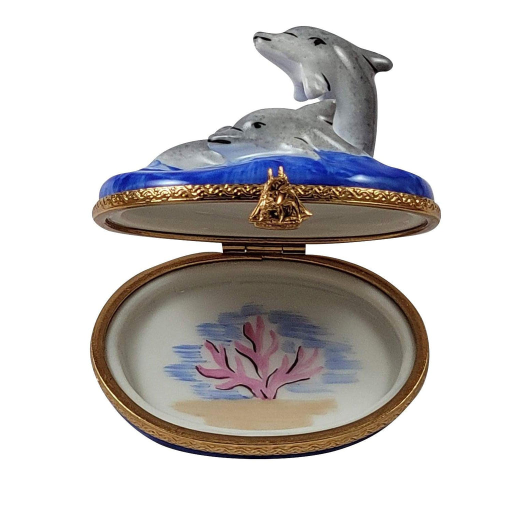The Three Dolphins, a Limoges keepsake with true French charm