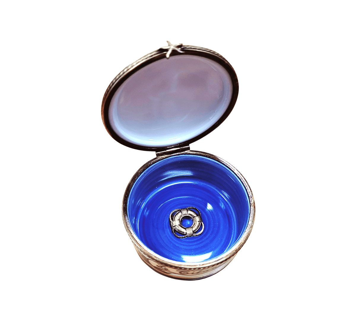 Ronde le Titanic Round Limoges box painted by hand in Limoges, France, a gift to treasure