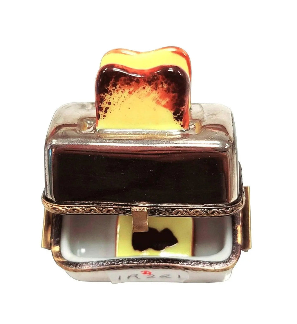 Toaster and Toast for Kitchen Limoges box painted by hand in Limoges, France, a gift to treasure