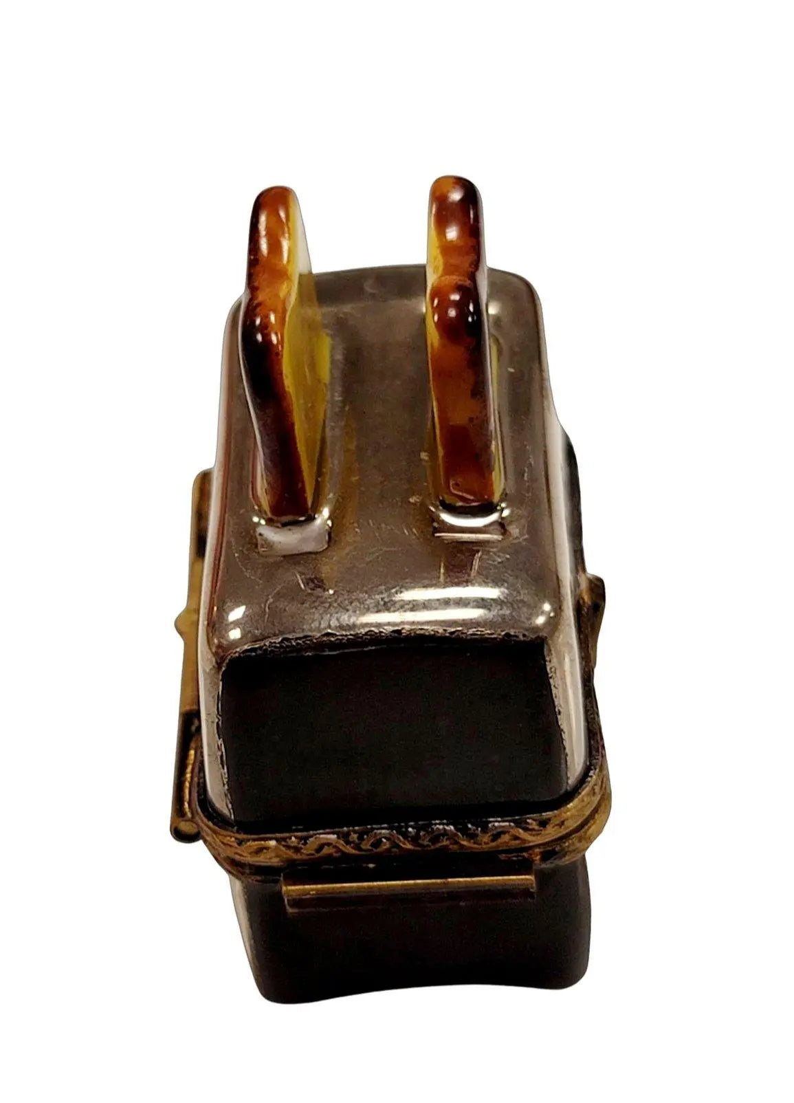 Painted details on the Toaster and Toast for Kitchen Limoges box, French art in miniature