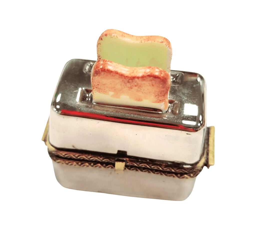 Limoges Boutique presents the Toaster and Toast for Kitchen, a genuine Limoges box painted by hand in France