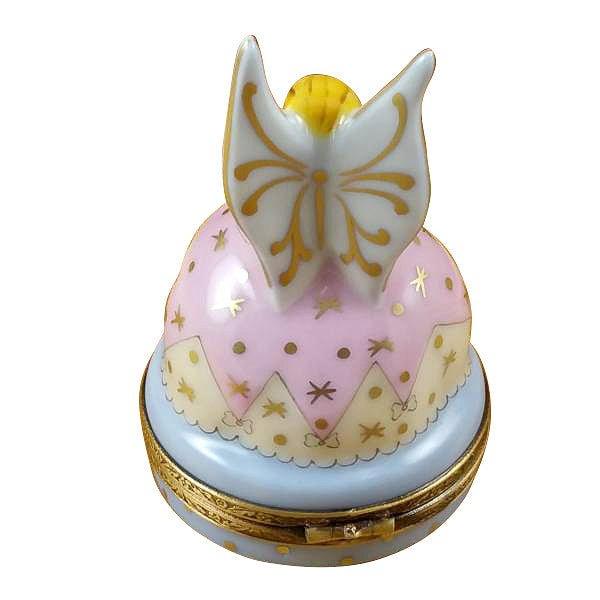 Fine French craftsmanship on the Tooth Fairy Limoges box, painted by hand