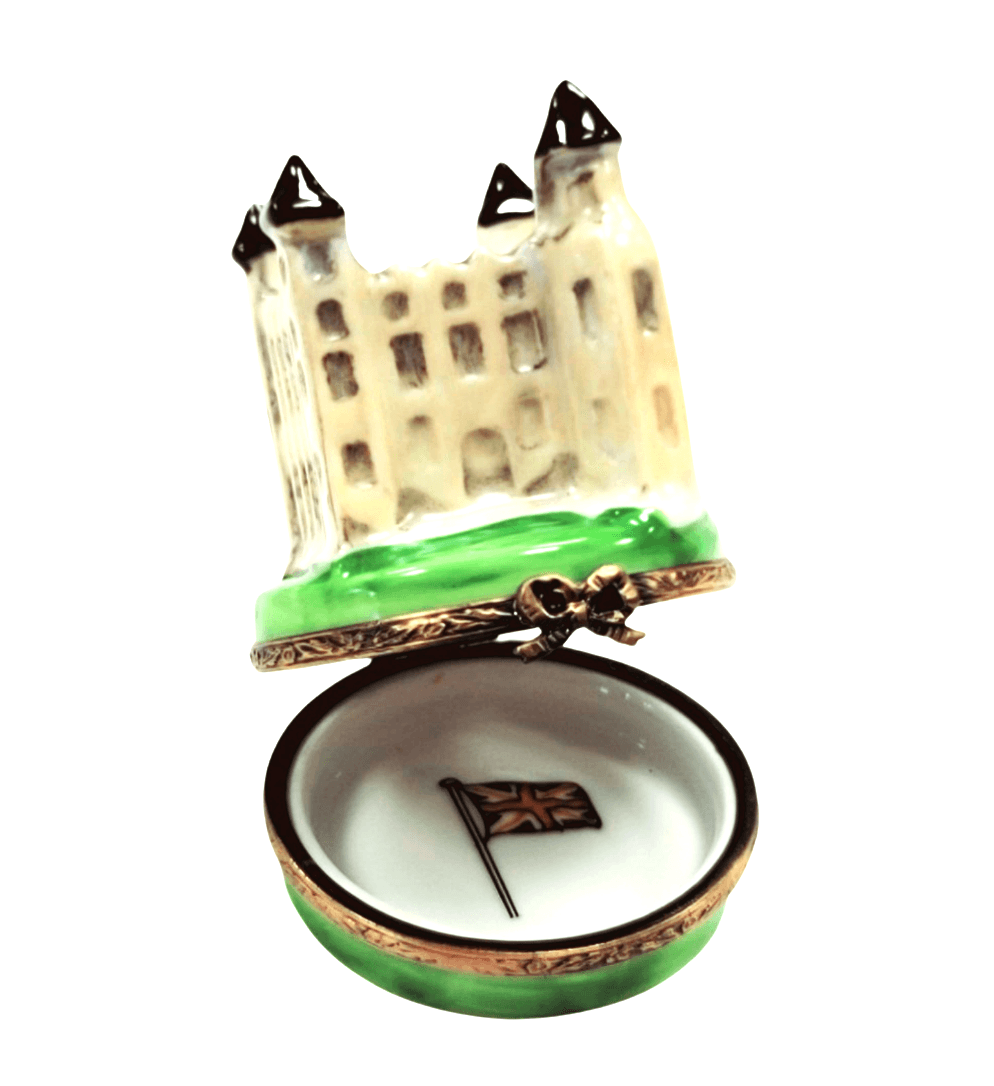 Hand-painted Tower of London British Castle Limoges box, French artistry for lovers of fine art