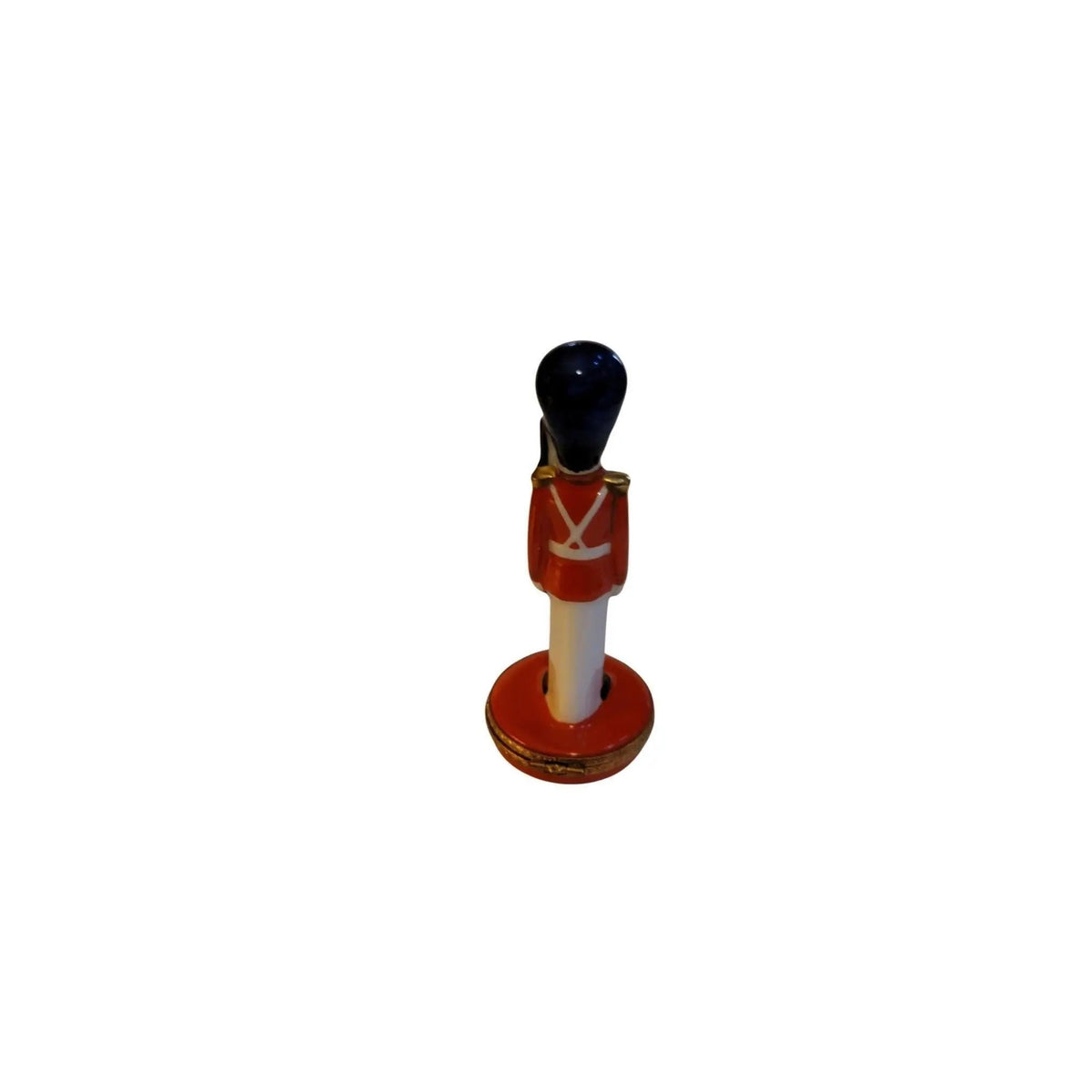Fine art lovers will admire this Toy Soldier Holiday Limoges box