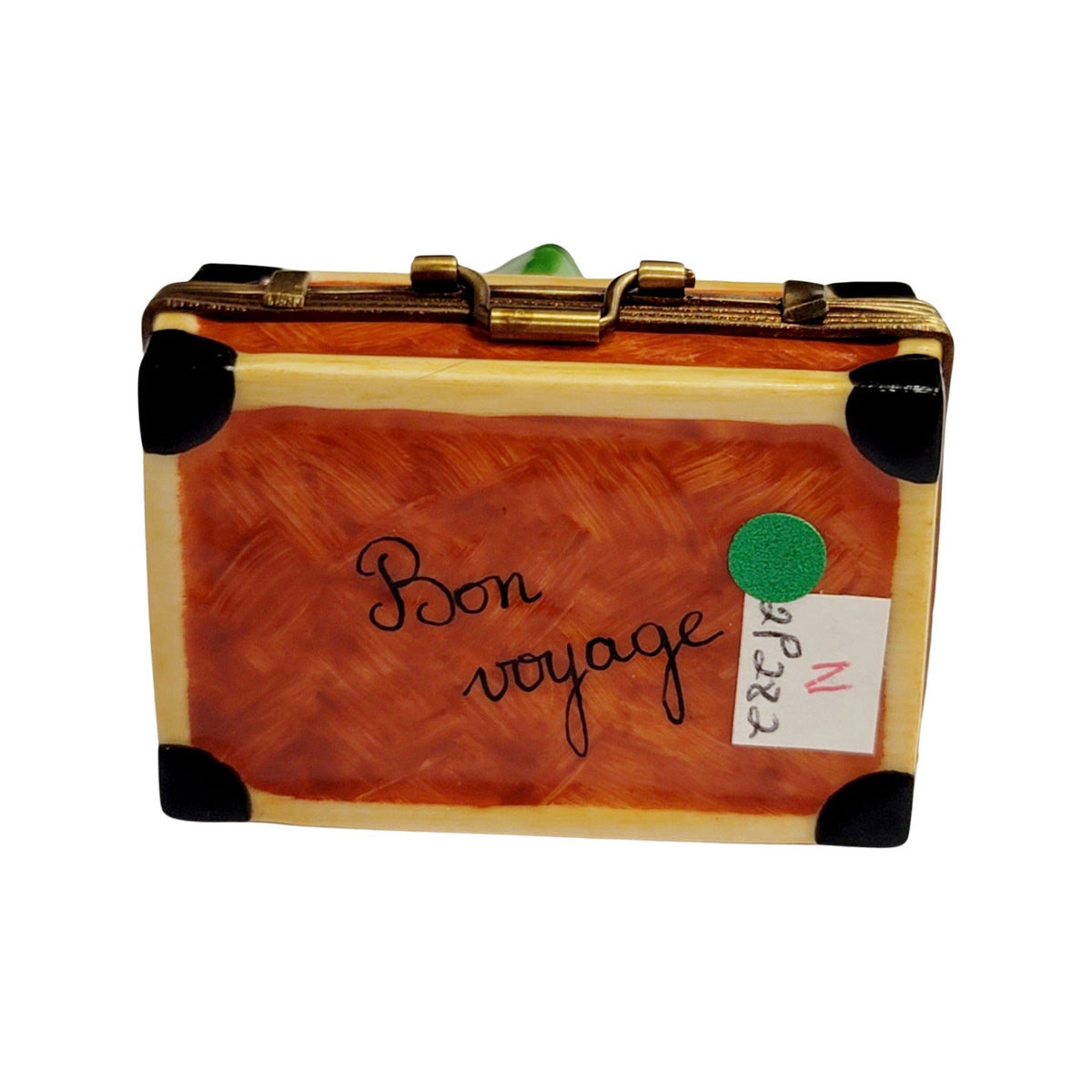 Suitcase Travel Case Limoges Box Figurine, view 5