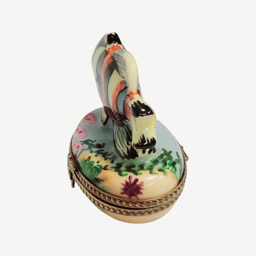 Tropical Fish Limoges box painted by hand in Limoges, France, a gift to treasure