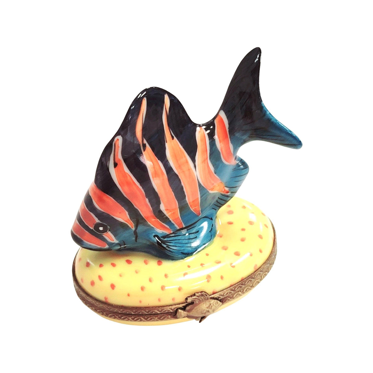 Limoges Boutique presents the Tropical Fish 2, a genuine Limoges box painted by hand in France