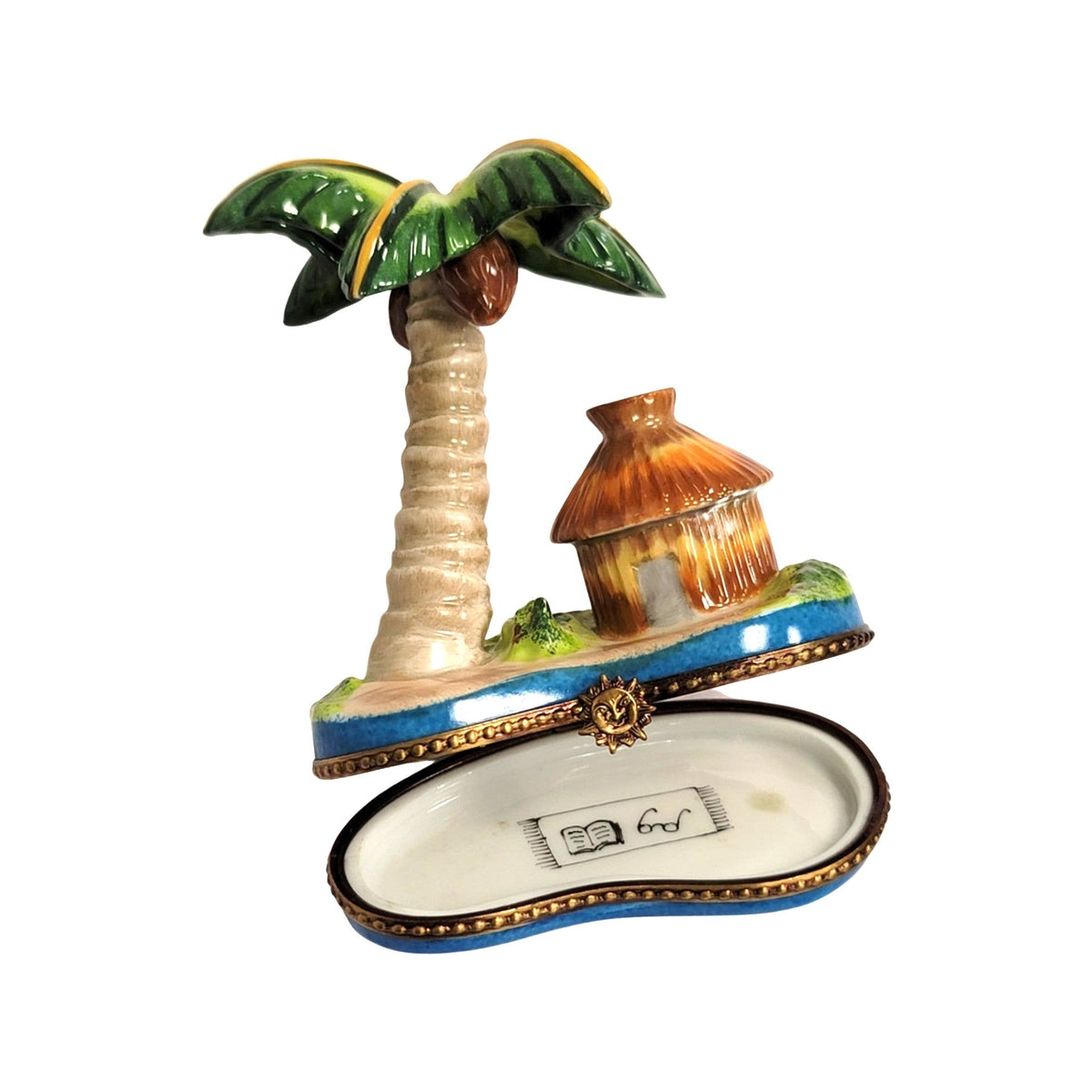 A thoughtful gift for Francophiles: the Palm Tree with Hut Limoges box