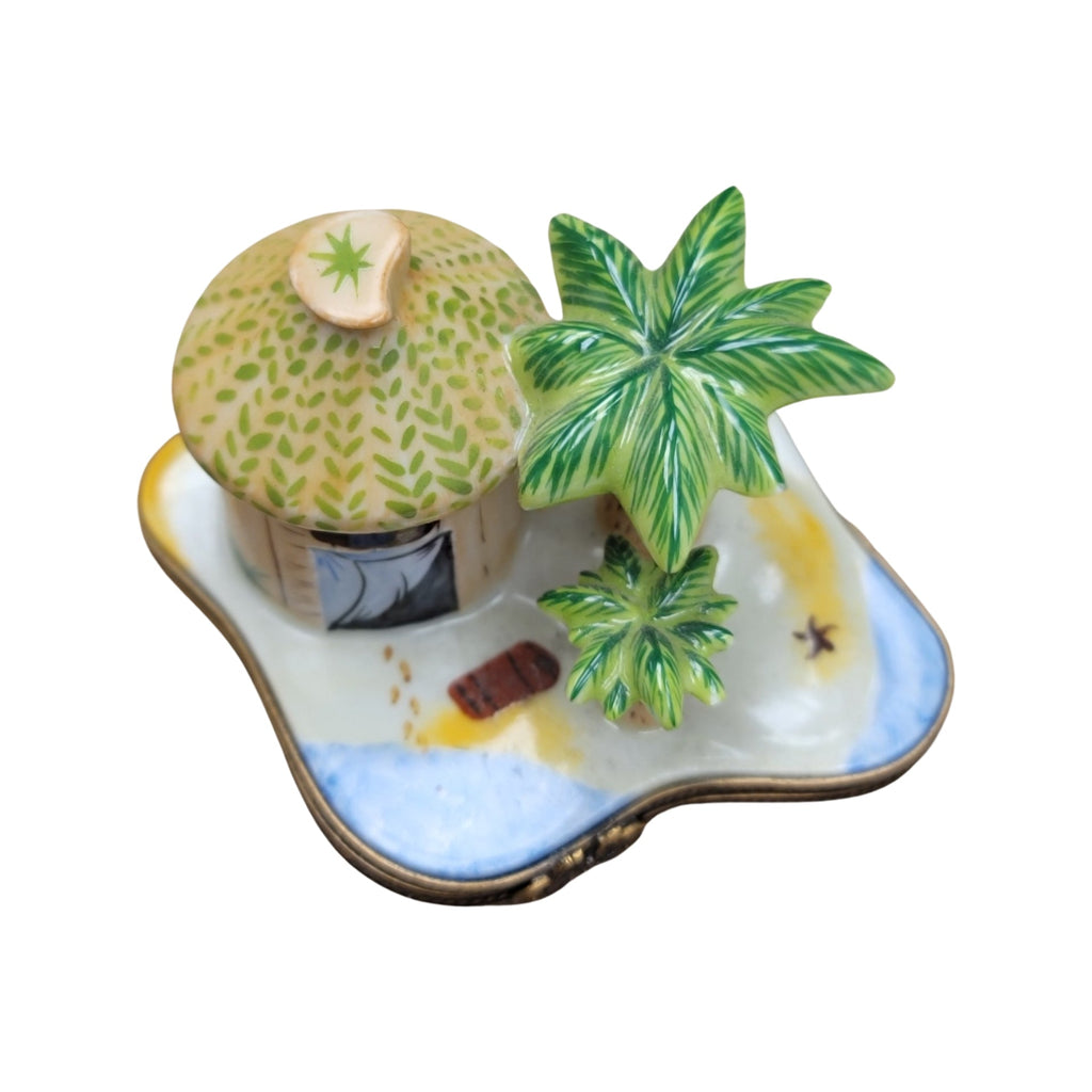 Gift idea for someone who loves France: Beach Tiki Hut Limoges box