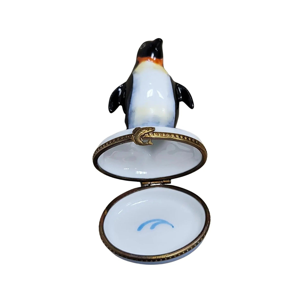 Tuxedo Penguin Bird Limoges Box Figurine for Collectors, view 2
