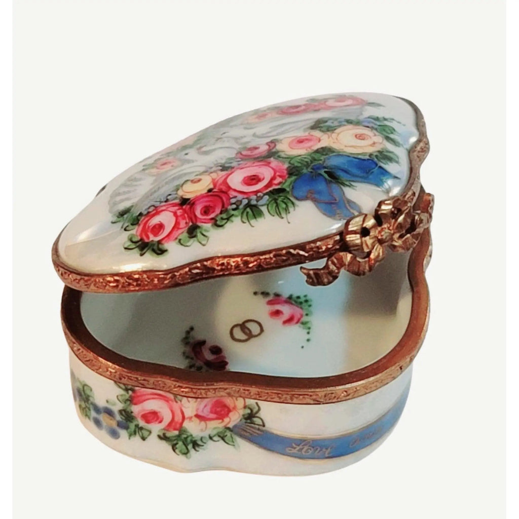 Two Doves Truth & Honor Porcelain Limoges Porcelain Art Object, view 2